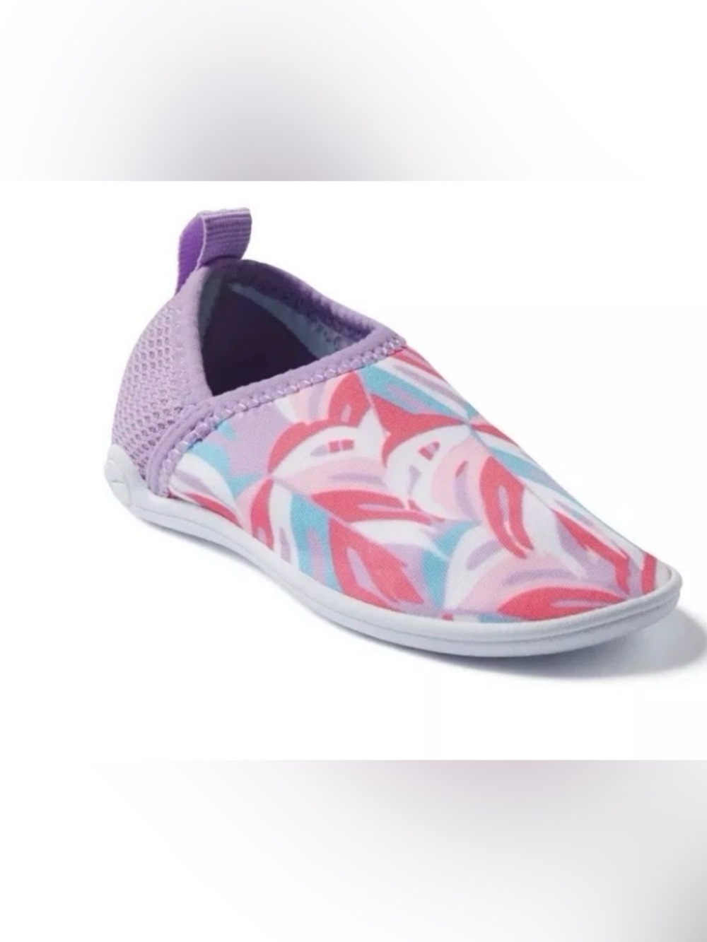 Speedo Toddler Girls' Splash & Sun Booties in the Violet Burst pattern